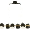 Kattovalaisin Aneta Lighting Espresso 6-osainen suunnattava mattamusta/puu