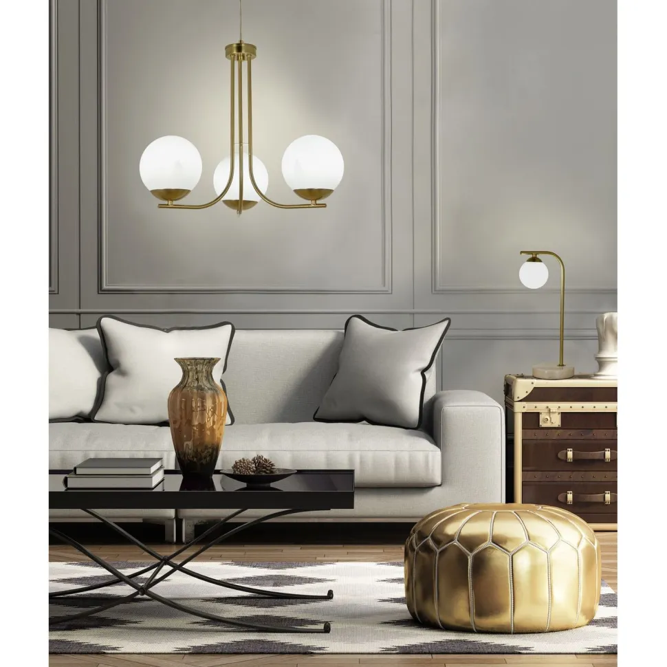 Kattovalaisin Aneta Lighting Orfeus 3-osainen mattamessinki