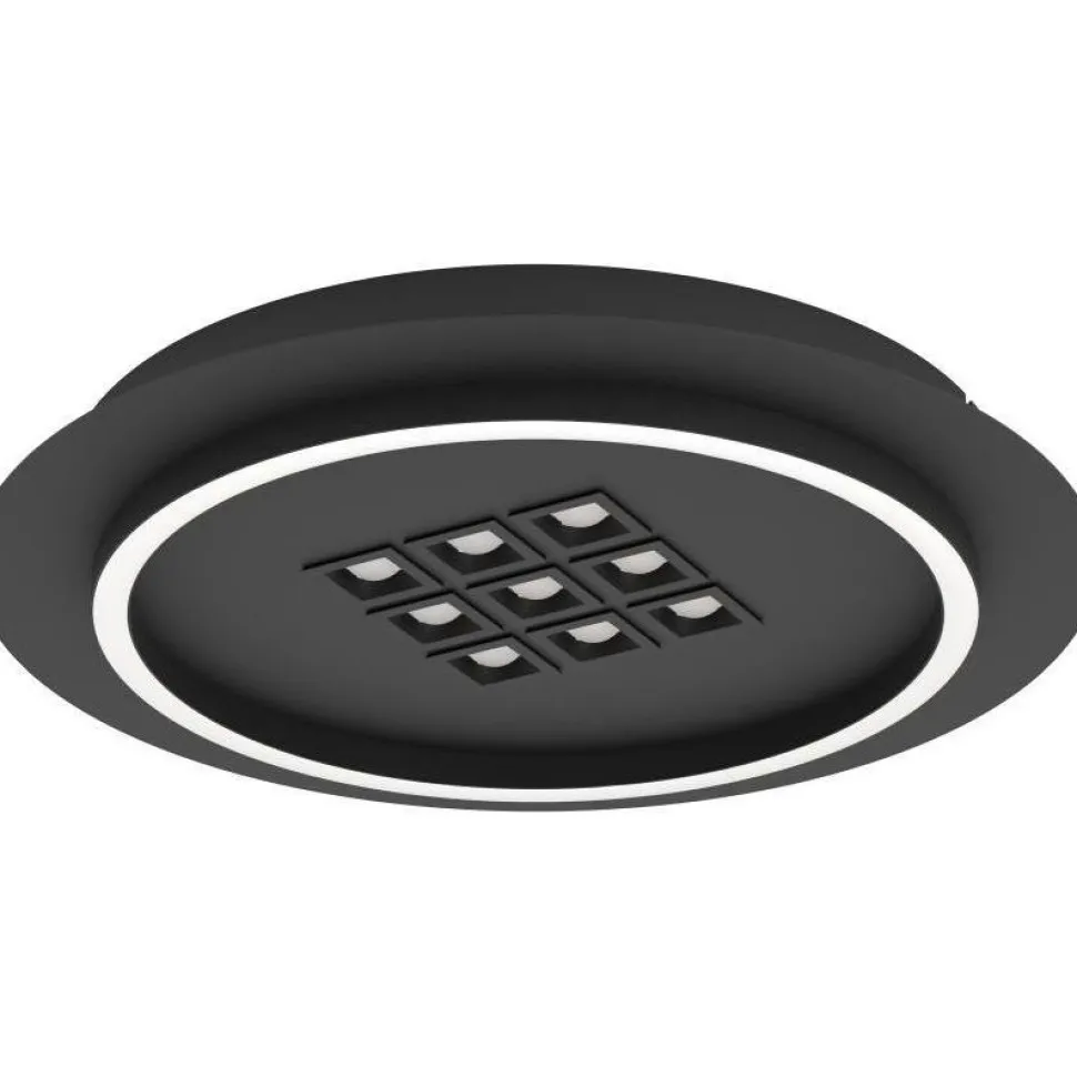 Kattovalaisin Eglo Balazote LED CCT Ø38cm musta