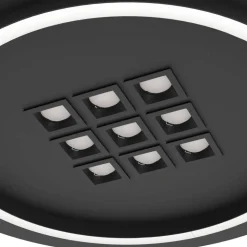 Kattovalaisin Eglo Balazote LED CCT Ø38cm musta
