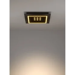 Kattovalaisin Eglo Balazote LED CCT 36x36cm musta