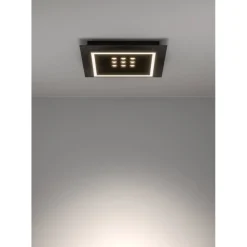 Kattovalaisin Eglo Balazote LED CCT 36x36cm musta