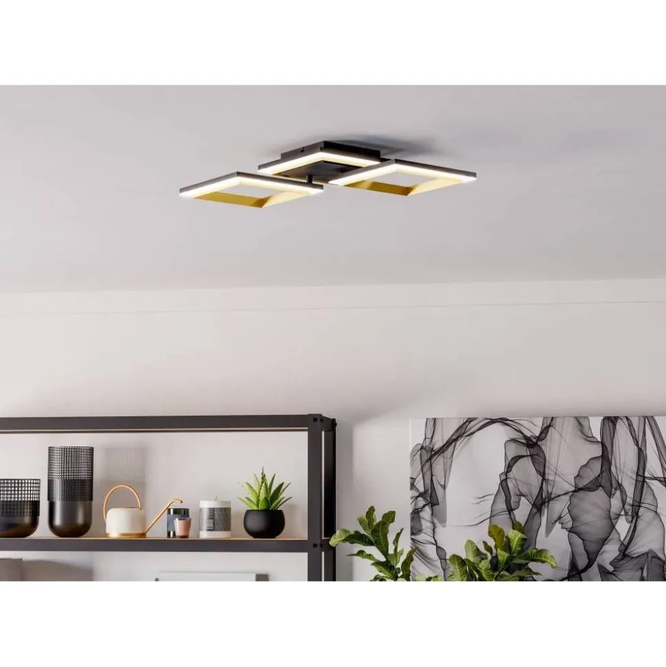 Kattovalaisin Eglo Calliera LED 59.5x31cm musta/messinki