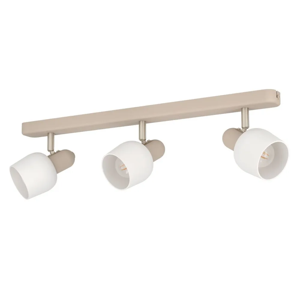 Kattovalaisin Eglo Corato, 3xE14, 18W, IP20, hiekka/valkoinen