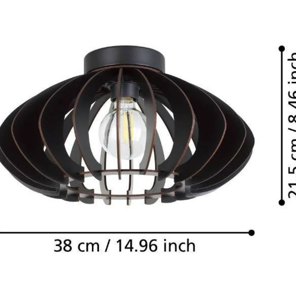 Kattovalaisin Eglo Cossano 3 Ø38cm musta