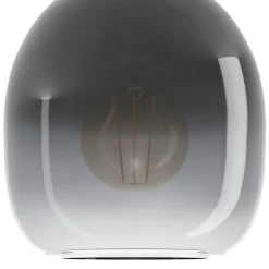 Kattovalaisin Eglo Filago, Ø14.5cm, E27, 40W, IP20, harmaa savulasi/puu