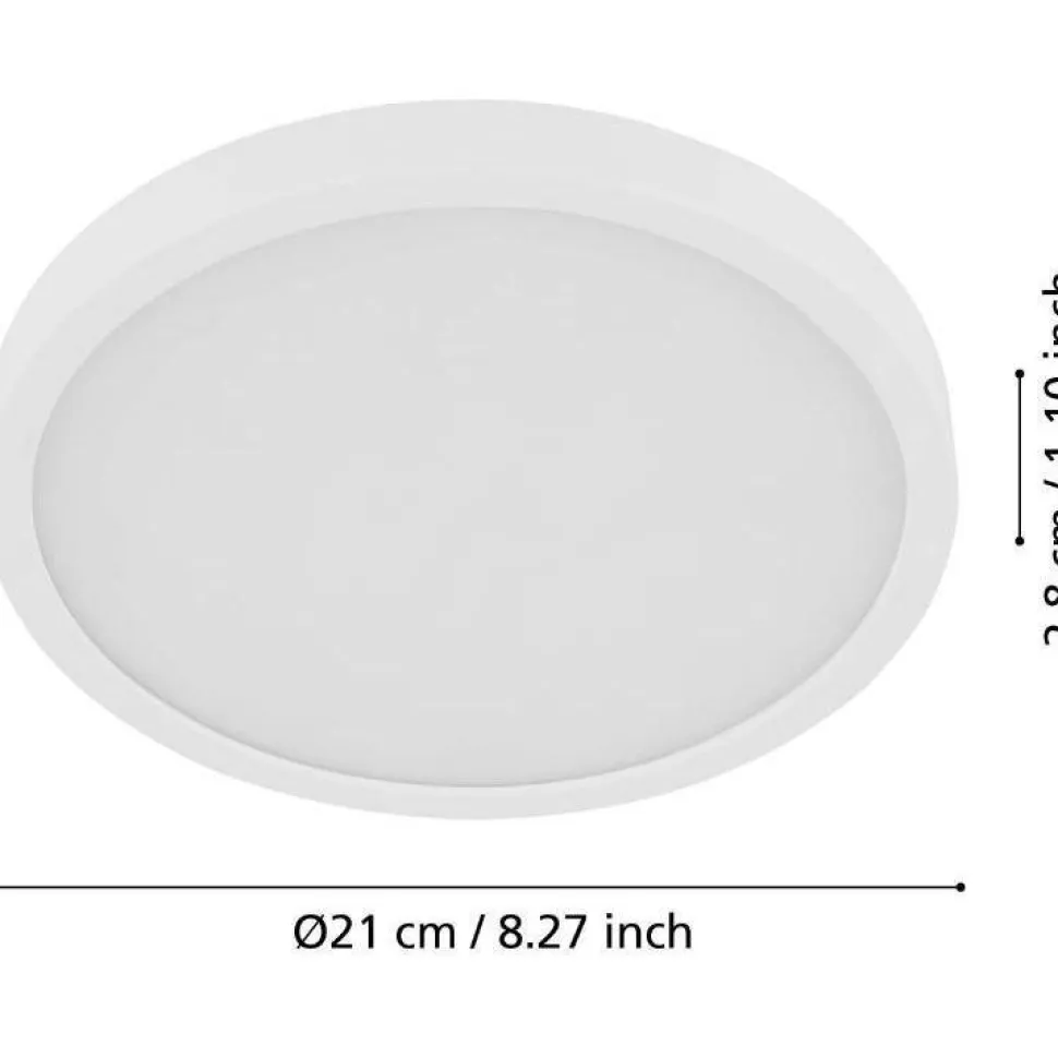 Kattovalaisin Eglo Fueva 5 LED CCT Ø21cm liiketunnistin musta