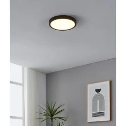 Kattovalaisin Eglo Fueva 5 LED CCT Ø21cm liiketunnistin musta