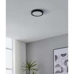 Kattovalaisin Eglo Fueva 5 LED CCT Ø21cm liiketunnistin musta