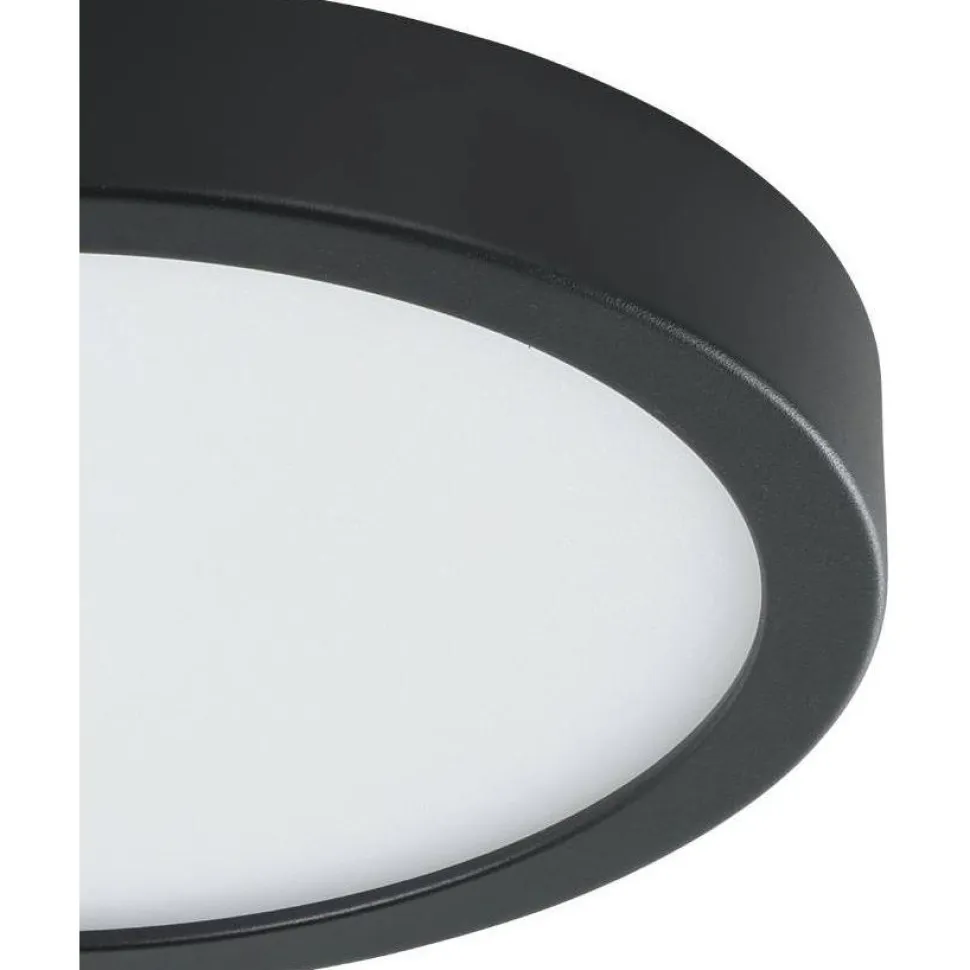 Kattovalaisin Eglo Fueva 5 LED CCT Ø21cm liiketunnistin musta
