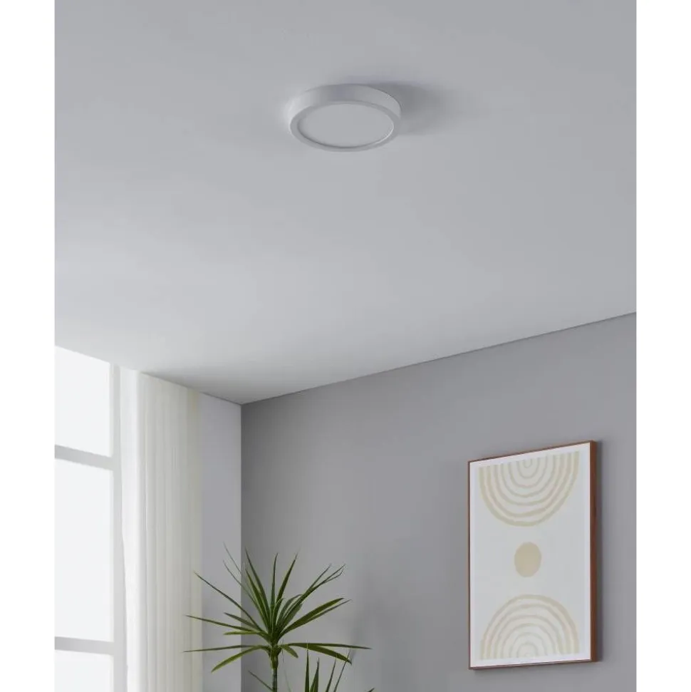 Kattovalaisin Eglo Fueva 5 LED CCT Ø21cm liiketunnistin musta