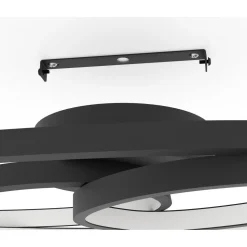 Kattovalaisin Eglo Gianella, LED, 38W, IP20, musta/valkoinen