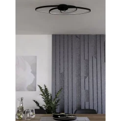 Kattovalaisin Eglo Gianella, LED, 38W, IP20, musta/valkoinen
