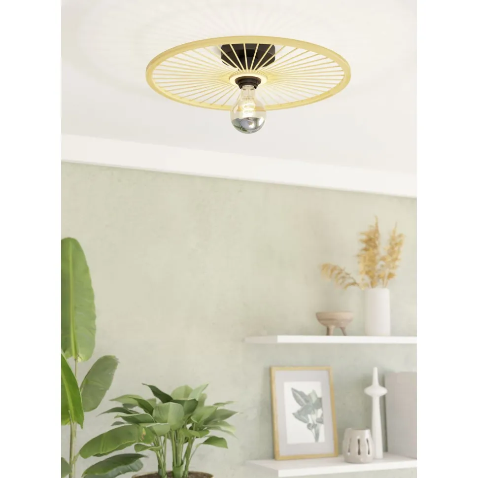 Kattovalaisin Eglo Leominster, Ø45cm, E27, 40W, IP20, bambu