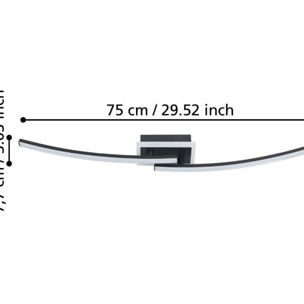 Kattovalaisin Eglo Lungolago LED 75cm musta