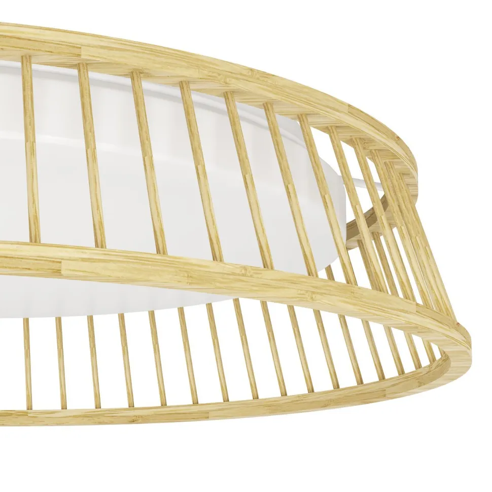 Kattovalaisin Eglo Luppineria, Ø45cm, LED, 20W, IP20, bambu