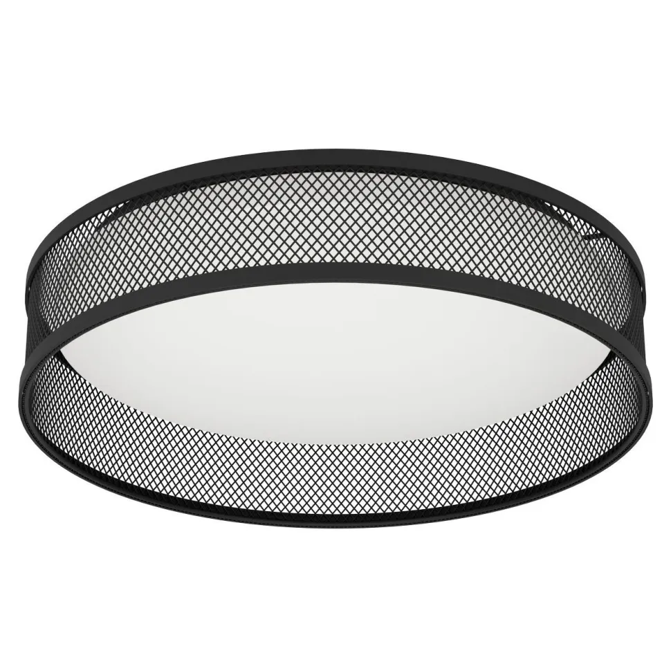 Kattovalaisin Eglo Luppineria, Ø38.5cm, LED, 20W, IP20, musta