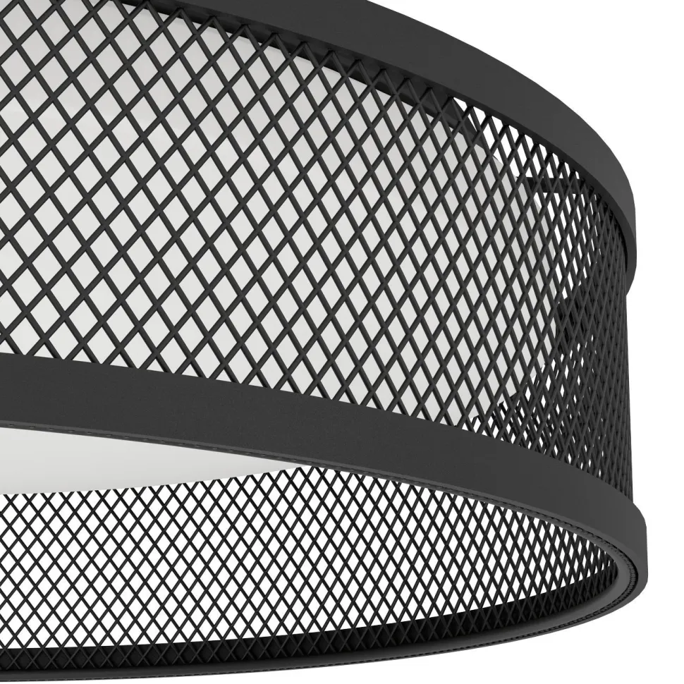 Kattovalaisin Eglo Luppineria, Ø38.5cm, LED, 20W, IP20, musta