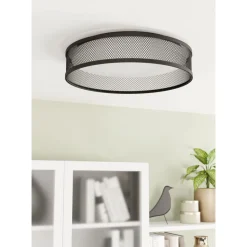 Kattovalaisin Eglo Luppineria, Ø38.5cm, LED, 20W, IP20, musta