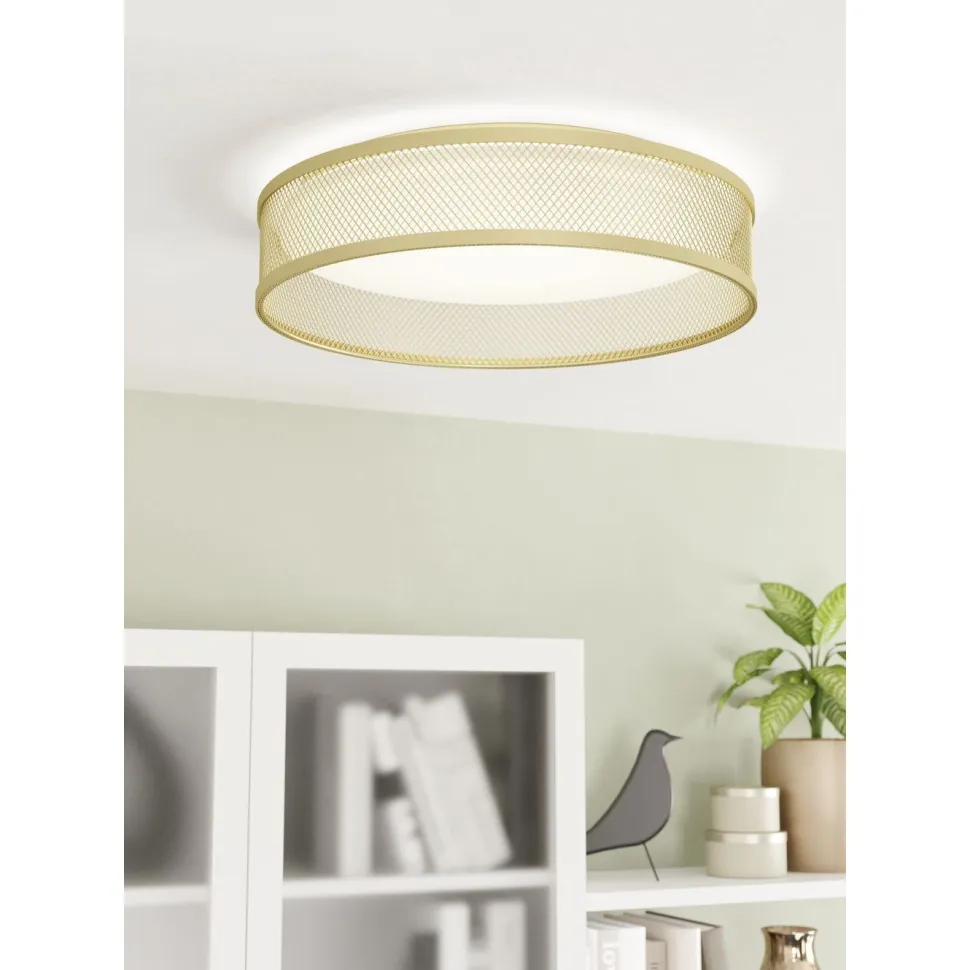 Kattovalaisin Eglo Luppineria, Ø38.5cm, LED, 20W, IP20, musta