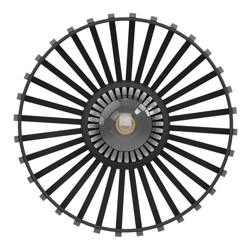 Kattovalaisin Eglo Mogano 3, Ø28cm, E27, 40W, IP20, musta