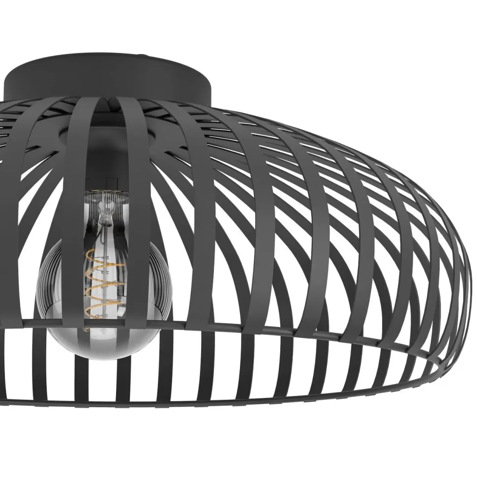 Kattovalaisin Eglo Mogano 3, Ø43cm, E27, 40W, IP20, musta