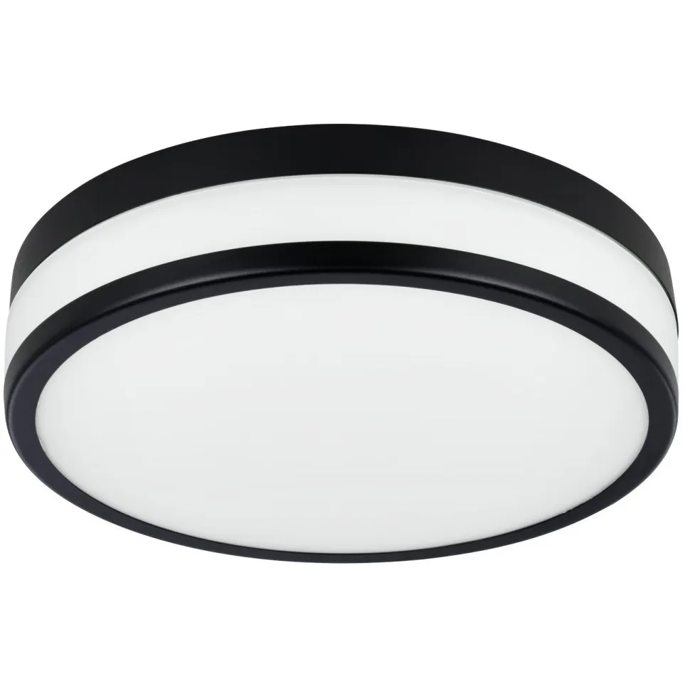 Kattovalaisin Eglo Palermo, Ø30cm, 3xLED 5.7W, IP44, musta/valkoinen