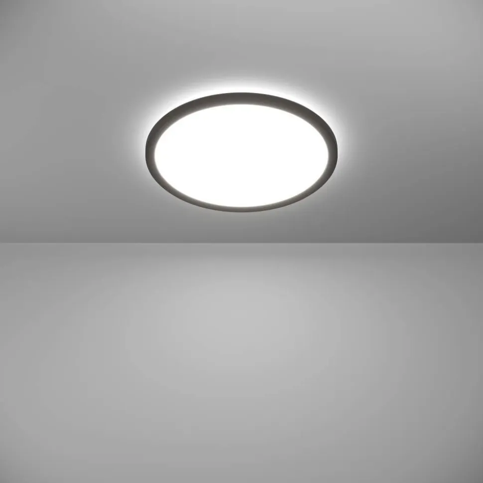 Kattovalaisin Eglo Rovito-R LED CCT Ø39cm IP44 musta
