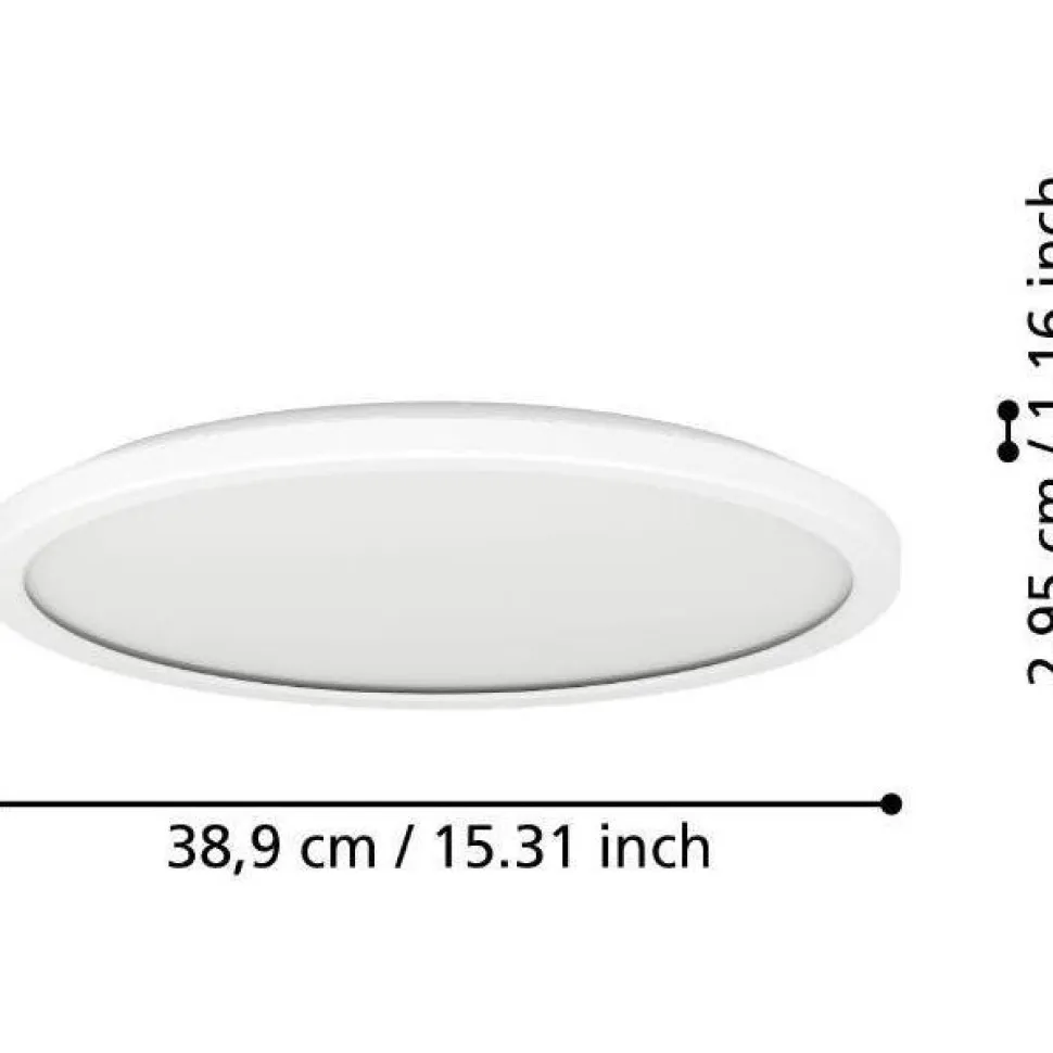 Kattovalaisin Eglo Rovito-R LED CCT Ø39cm IP44 musta