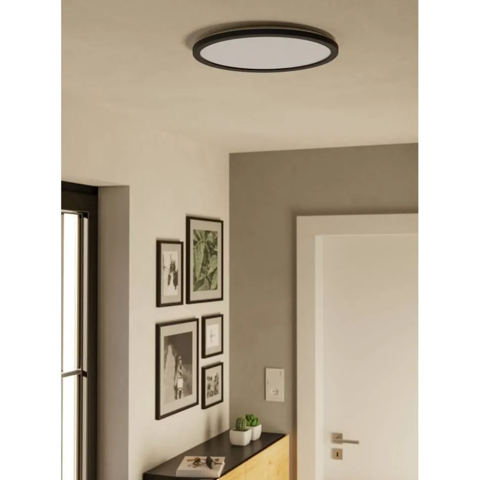 Kattovalaisin Eglo Rovito-R LED CCT Ø39cm IP44 musta