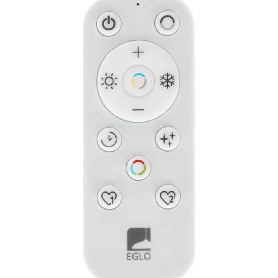 Kattovalaisin Eglo Rovito-R LED CCT Ø39cm IP44 musta