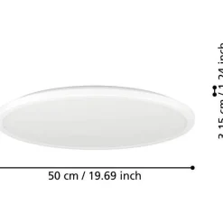 Kattovalaisin Eglo Rovito-R LED CCT Ø39cm IP44 musta