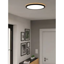 Kattovalaisin Eglo Rovito-R LED CCT Ø39cm IP44 musta
