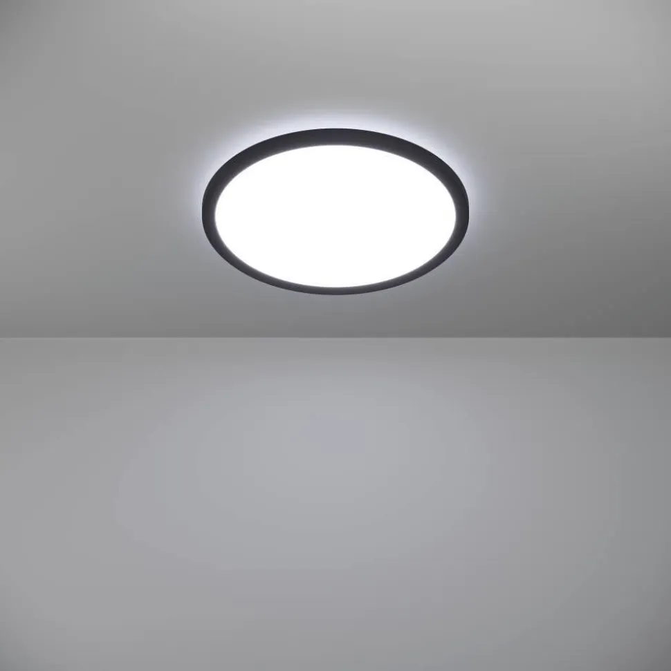 Kattovalaisin Eglo Rovito-R LED CCT Ø39cm IP44 musta