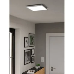 Kattovalaisin Eglo Rovito-z LED RGB CCT 29x29cm IP44 musta