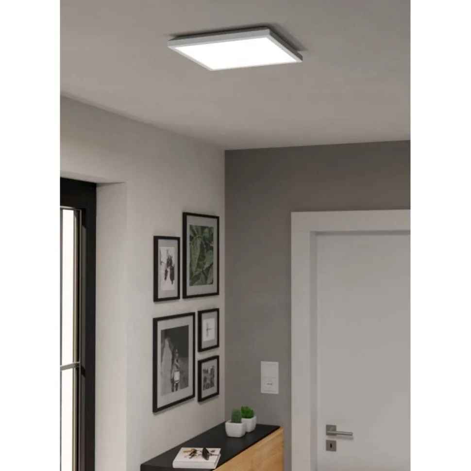 Kattovalaisin Eglo Rovito-z LED RGB CCT 29x29cm IP44 musta