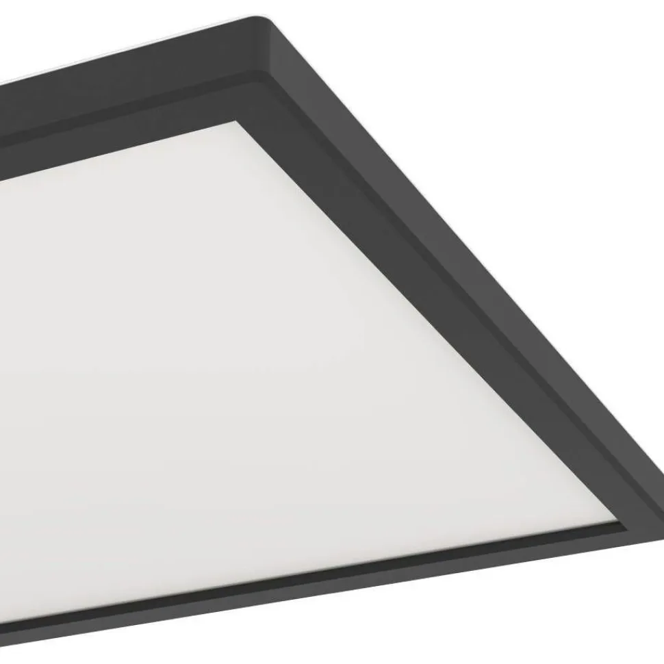 Kattovalaisin Eglo Rovito-z LED RGB CCT 29x29cm IP44 musta