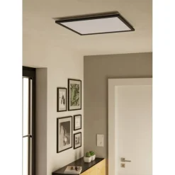 Kattovalaisin Eglo Rovito-z LED RGB CCT 29x29cm IP44 musta