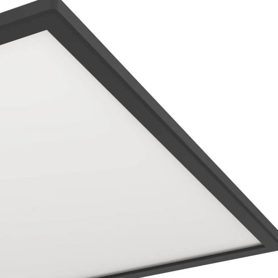 Kattovalaisin Eglo Rovito-z LED RGB CCT 29x29cm IP44 musta