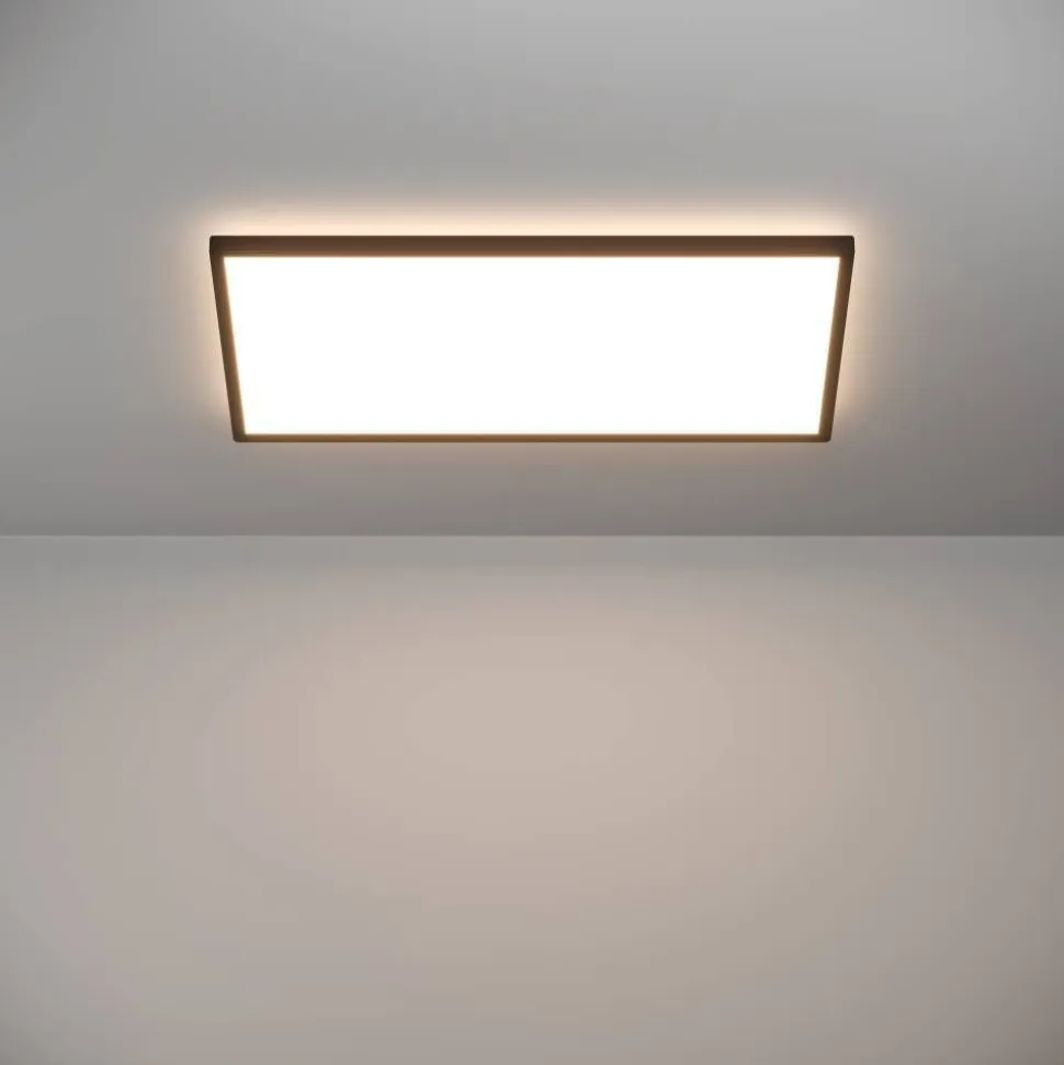 Kattovalaisin Eglo Rovito-z LED RGB CCT 29x29cm IP44 musta
