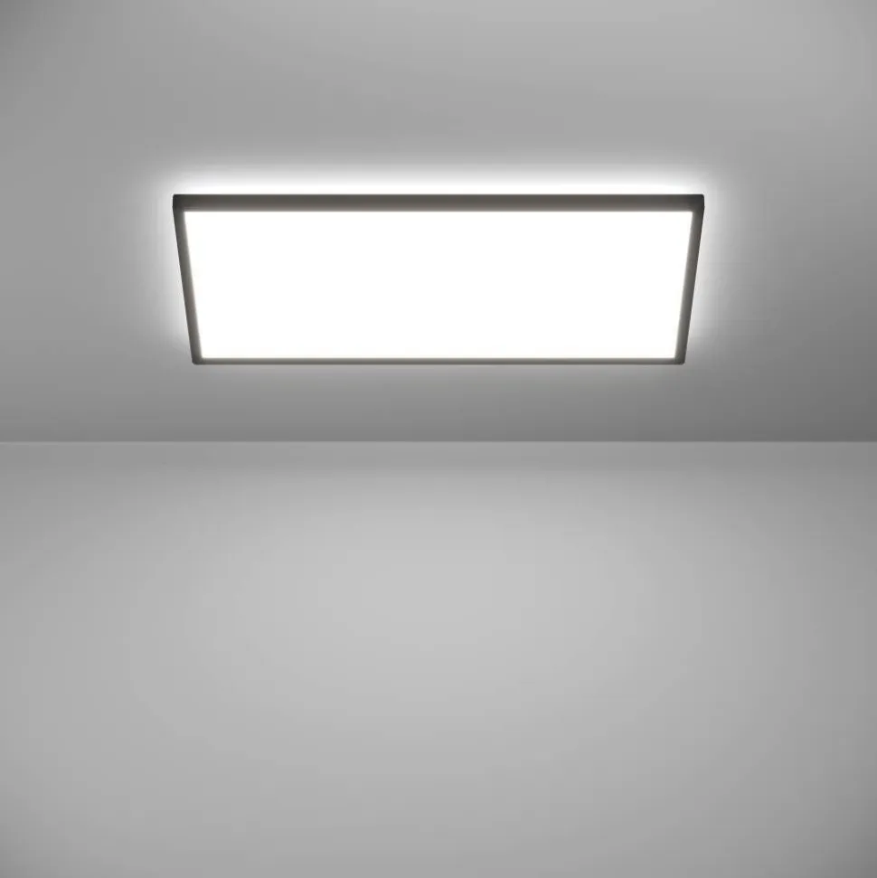 Kattovalaisin Eglo Rovito-z LED RGB CCT 29x29cm IP44 musta