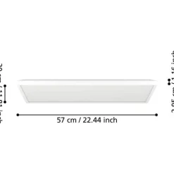 Kattovalaisin Eglo Rovito-z LED RGB CCT 29x29cm IP44 musta