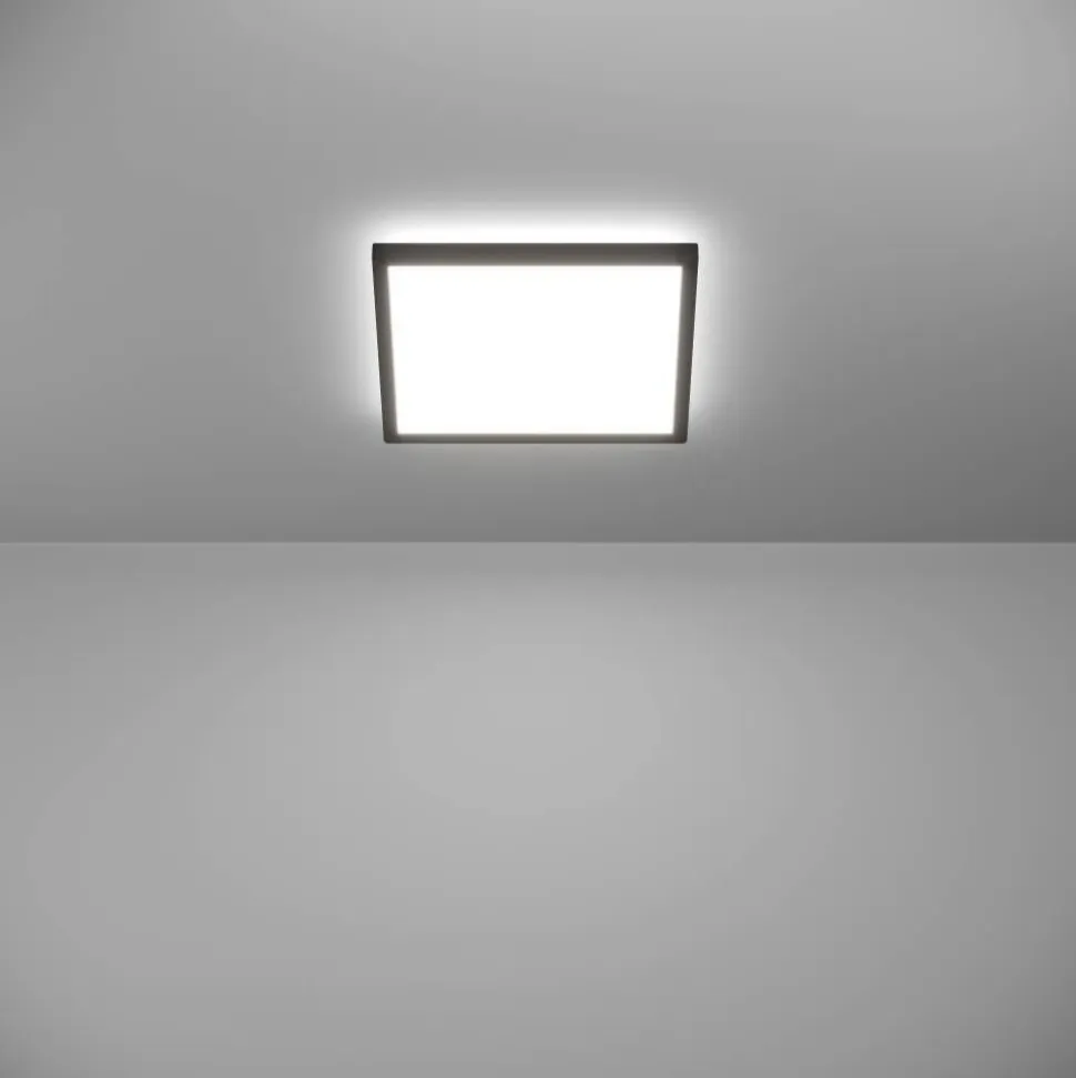 Kattovalaisin Eglo Rovito-z LED RGB CCT 29x29cm IP44 musta