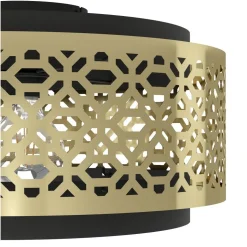 Kattovalaisin Eglo Sandbach, Ø42cm, E27, 40W, IP20, messinki/musta