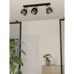 Kattovalaisin Eglo Stillington 1, 3xE27, 40W, IP20, musta