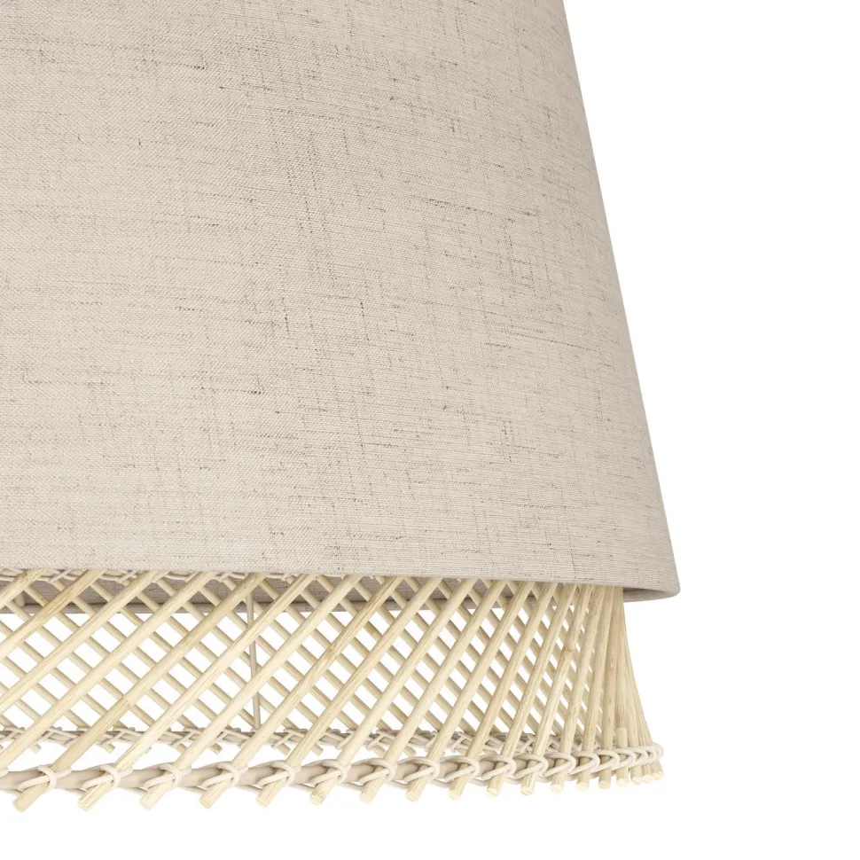 Kattovalaisin Eglo Tabley, Ø38cm, E27, 40W, IP20, pellava/puu