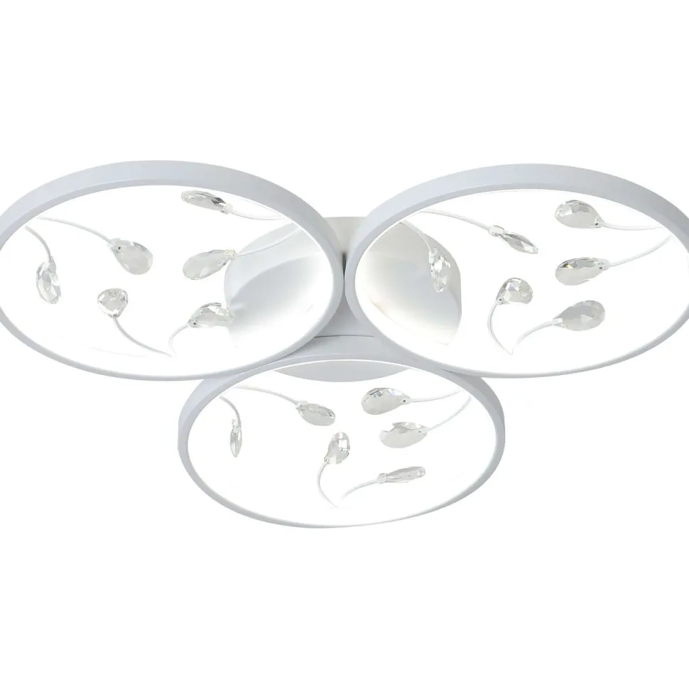 Kattovalaisin FocusLight Rings Ø62cm, 3x10W, CCT, himmennys, valkoinen