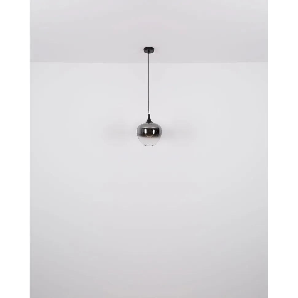 Kattovalaisin Globo Maxy 65cm, 6xE27, musta/savu