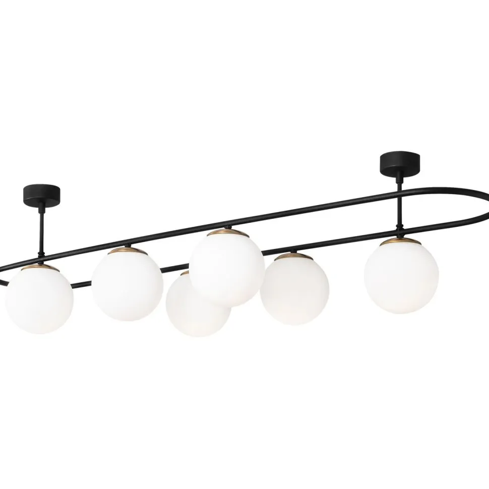 Kattovalaisin Linento Lighting Abakus 6-osainen musta