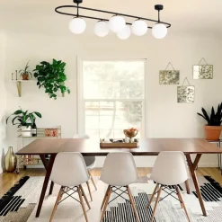 Kattovalaisin Linento Lighting Abakus 6-osainen musta